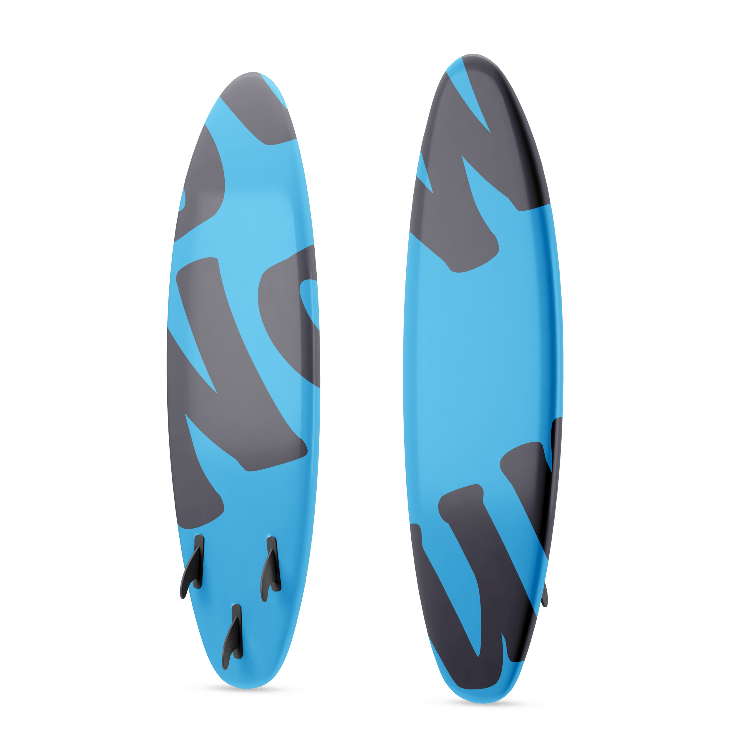 Blue surfboard